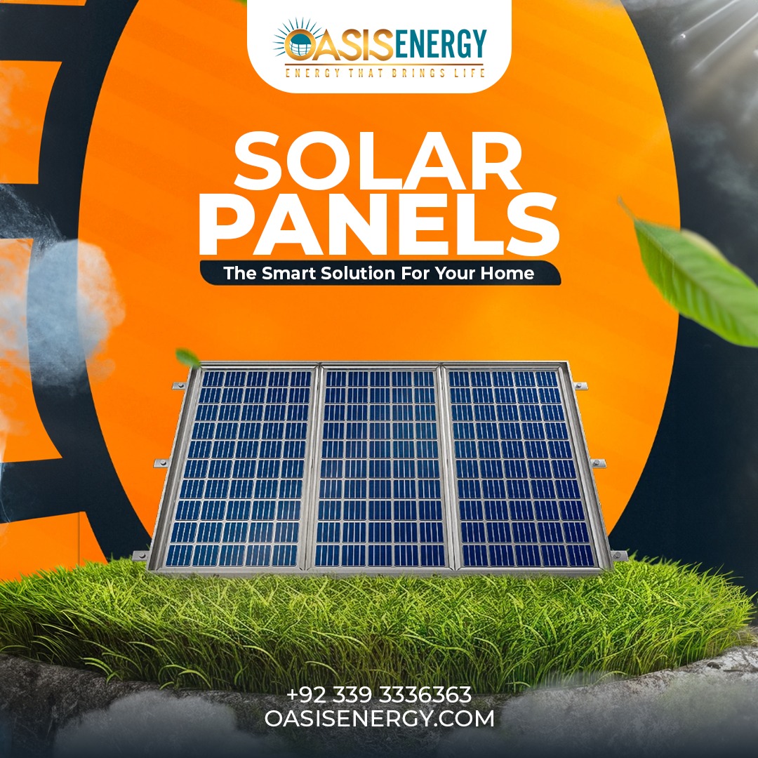 Solar panels on Karachi building